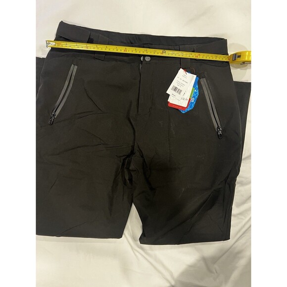 Spyder Snowboard Pants Women’s Size XL Black Lined Insulated Snap Zip Pockets - Picture 8 of 10